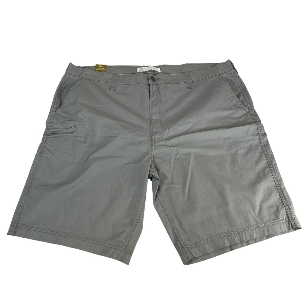Signature by Levi Strauss Men Gray Utility Shorts Size 46 Stretch Cotton NWT